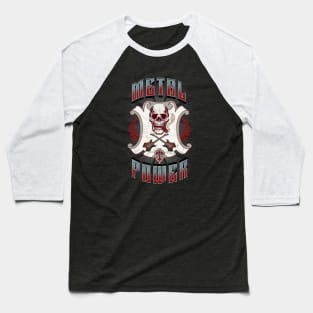 Metal Power Heavy Metal Music Baseball T-Shirt